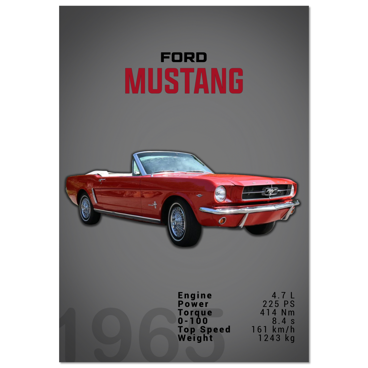 Ford Mustang 1965 Convertible (MUSTANG11D)