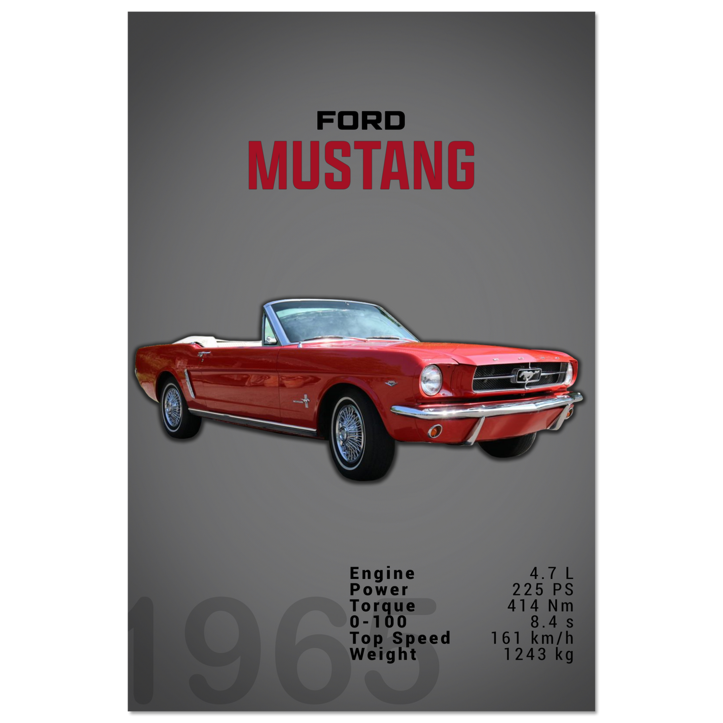 Ford Mustang 1965 Convertible (MUSTANG11D)