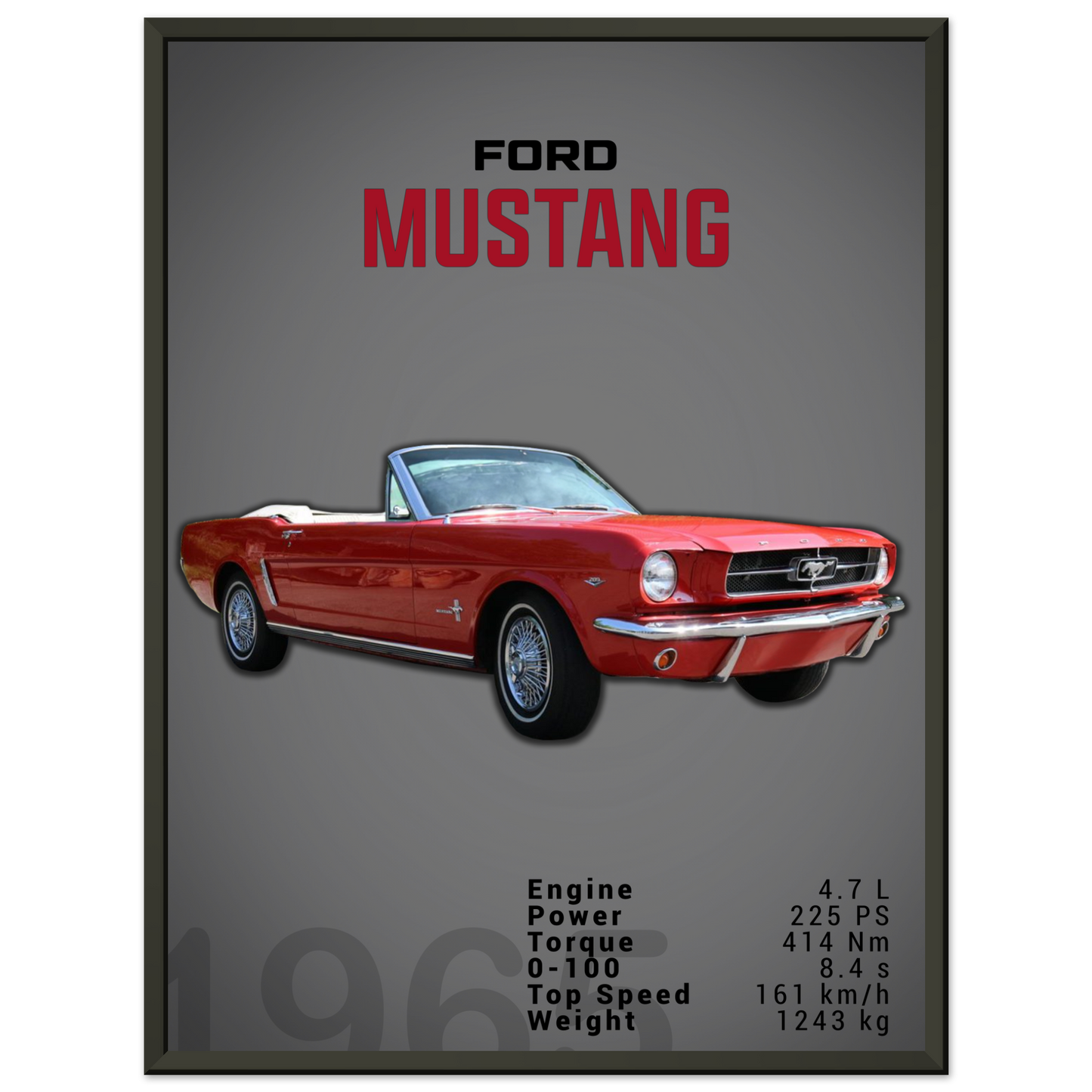Ford Mustang 1965 Convertible (MUSTANG11D)