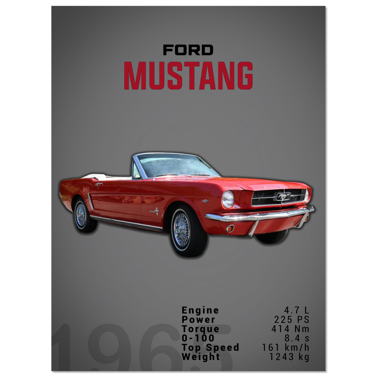 Ford Mustang 1965 Convertible (MUSTANG11D)