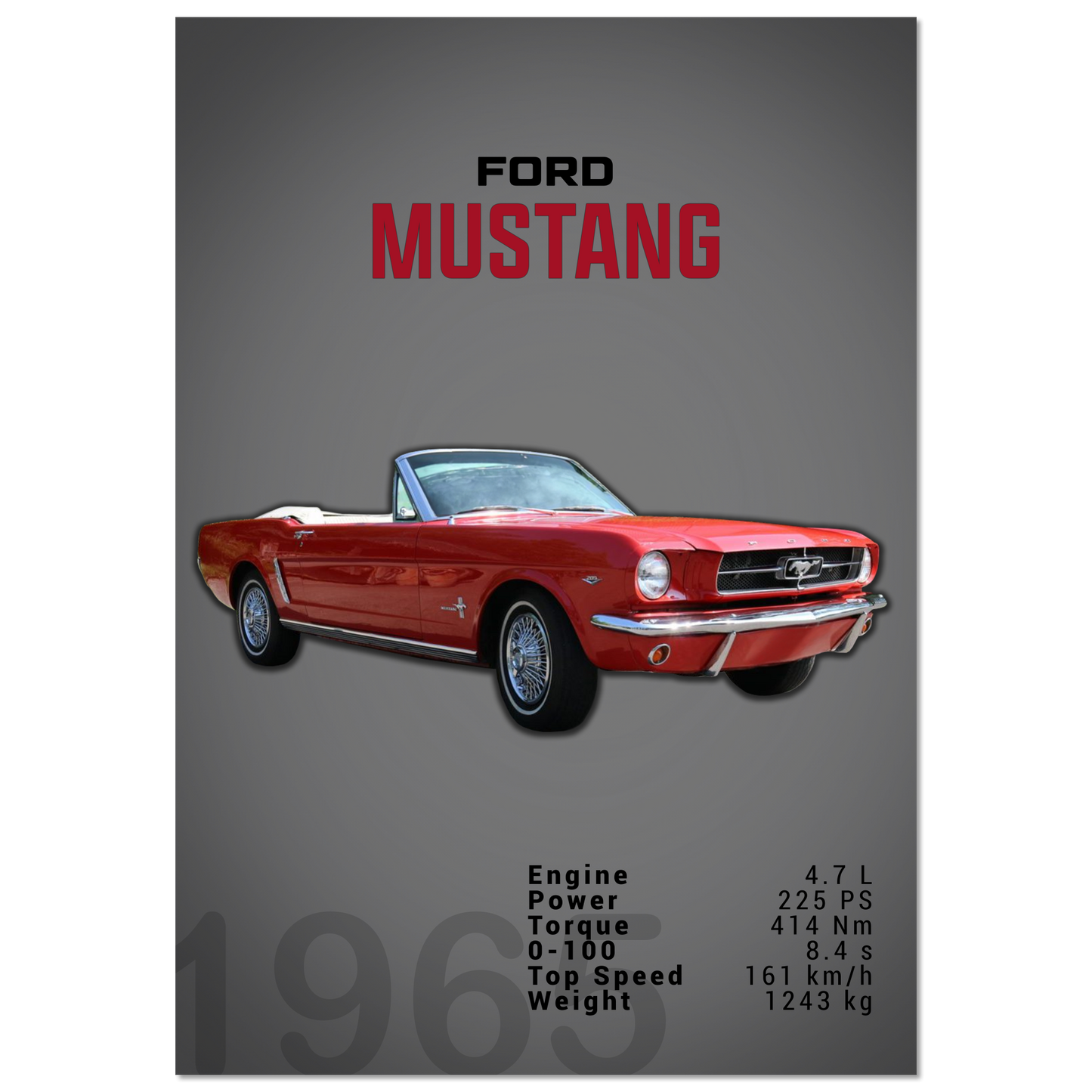 Ford Mustang 1965 Convertible (MUSTANG11D)