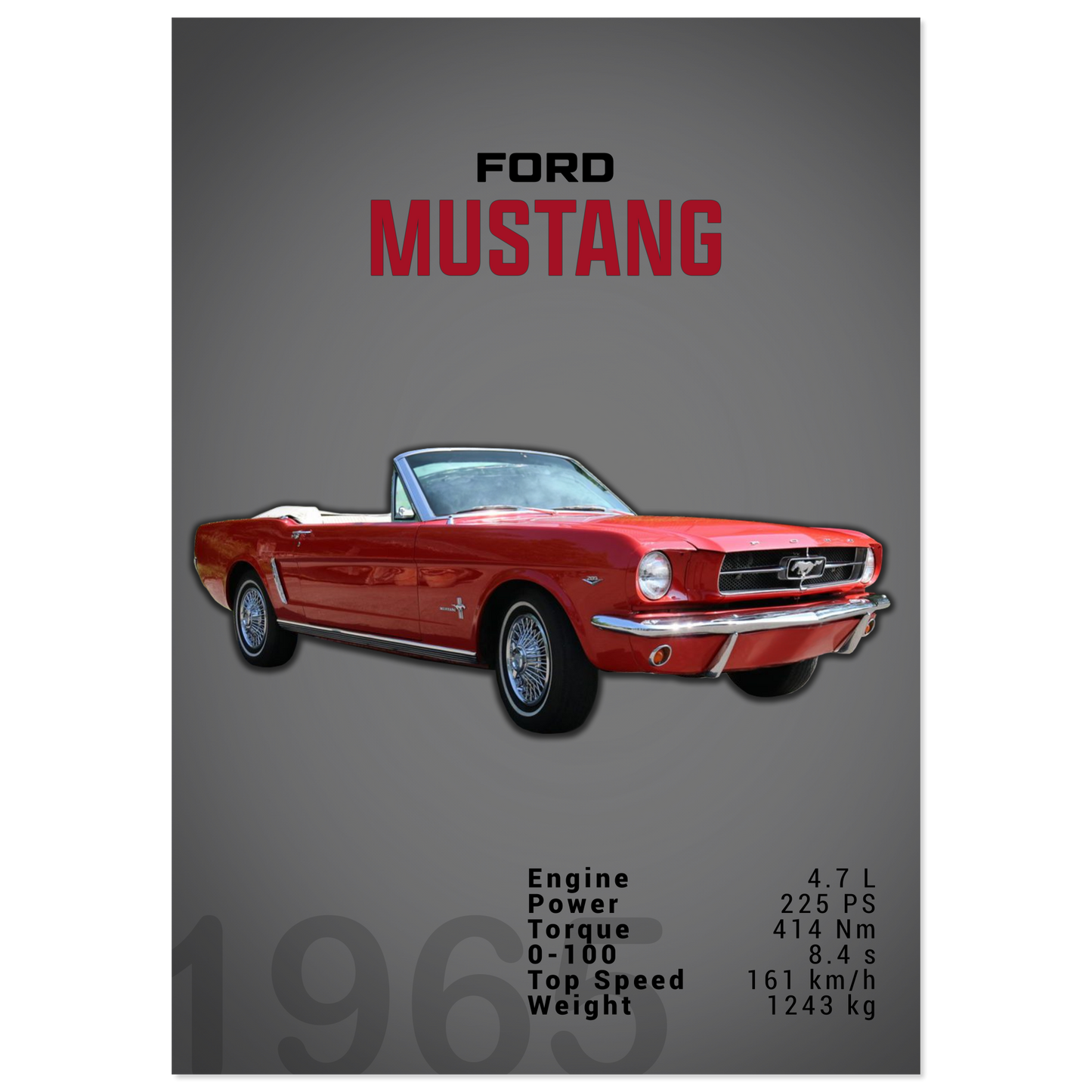 Ford Mustang 1965 Convertible (MUSTANG11D)
