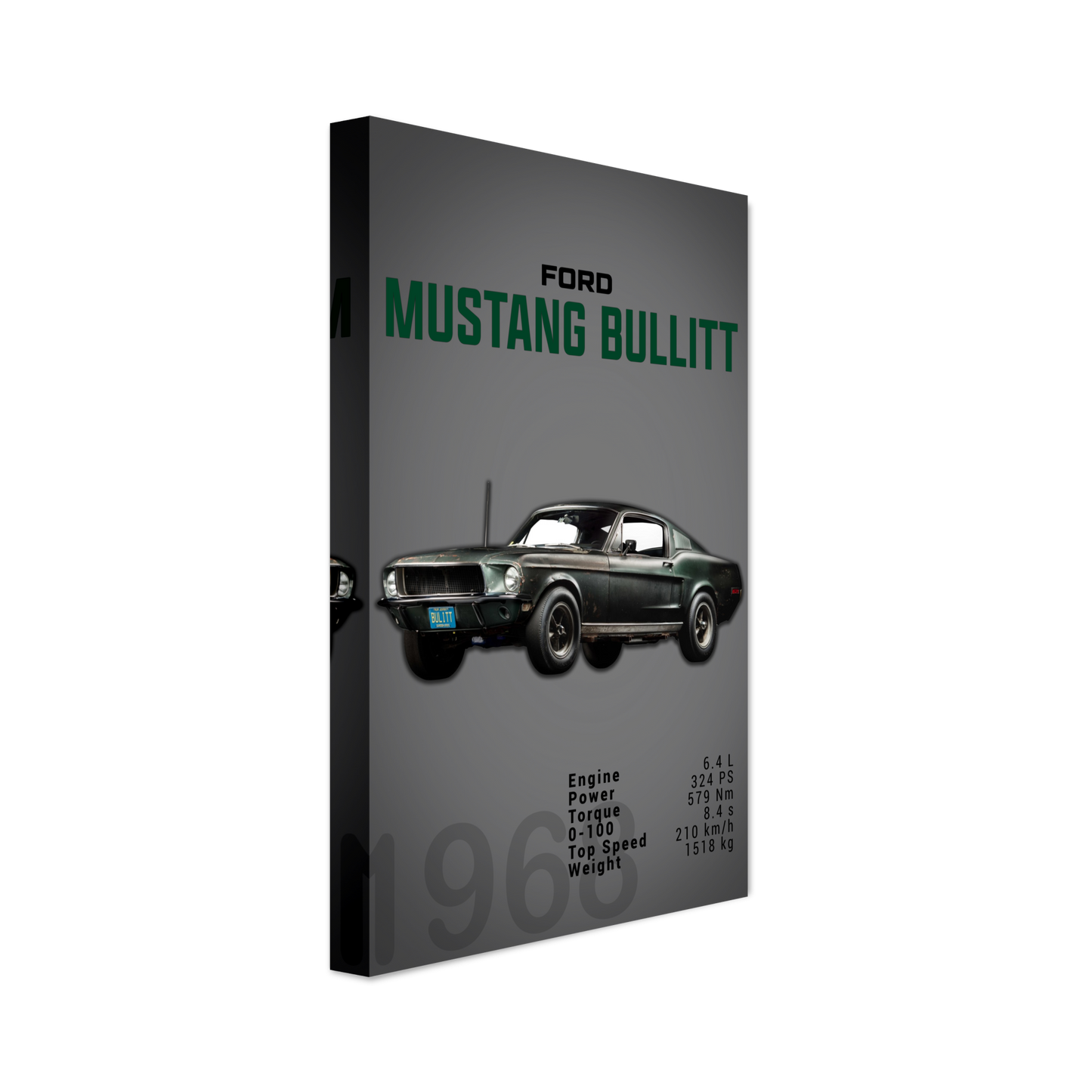 Ford Mustang 1968 Bullitt Fastback (MUSTANG12D)