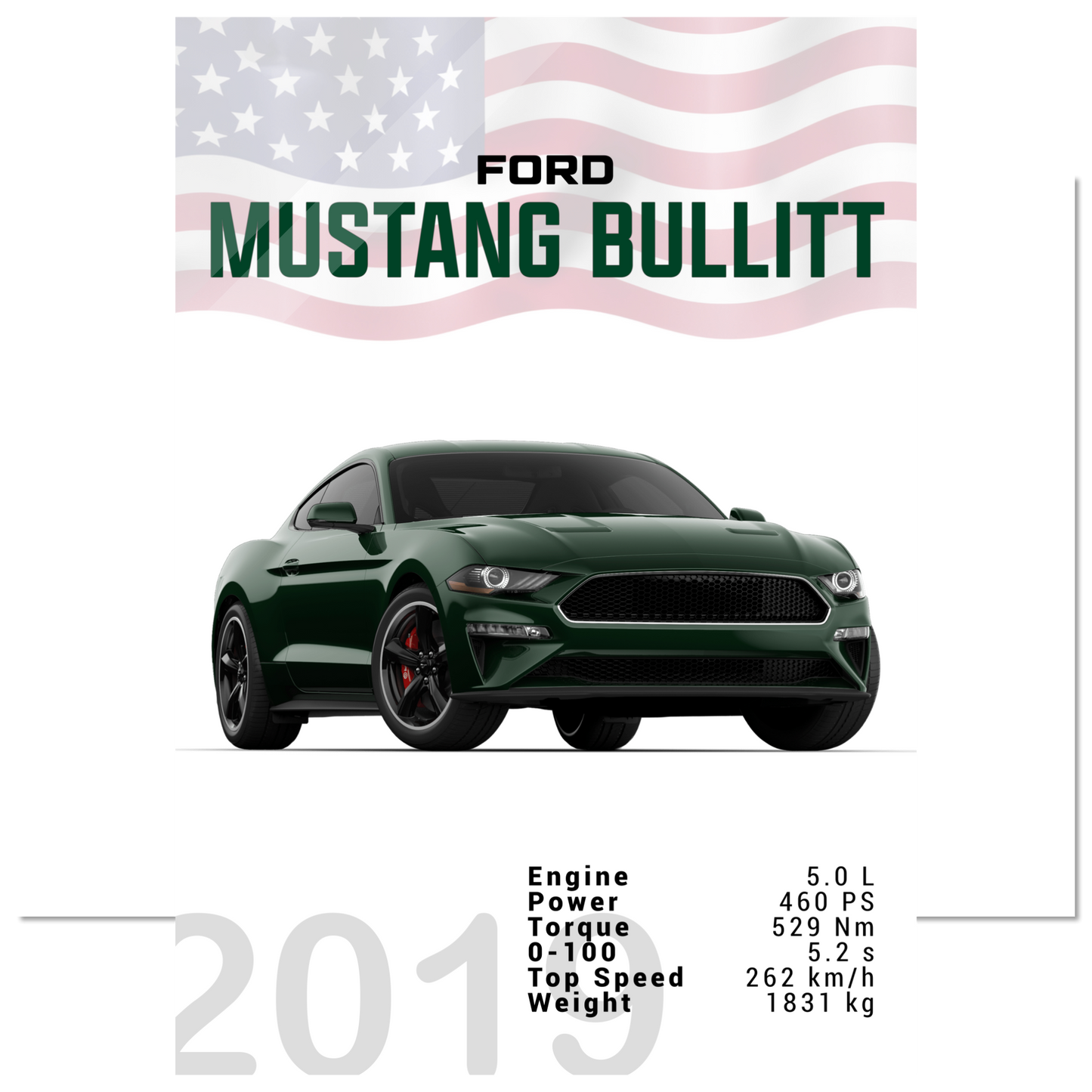 Ford Mustang 2019 Bullitt S550 (MUSTANG13)