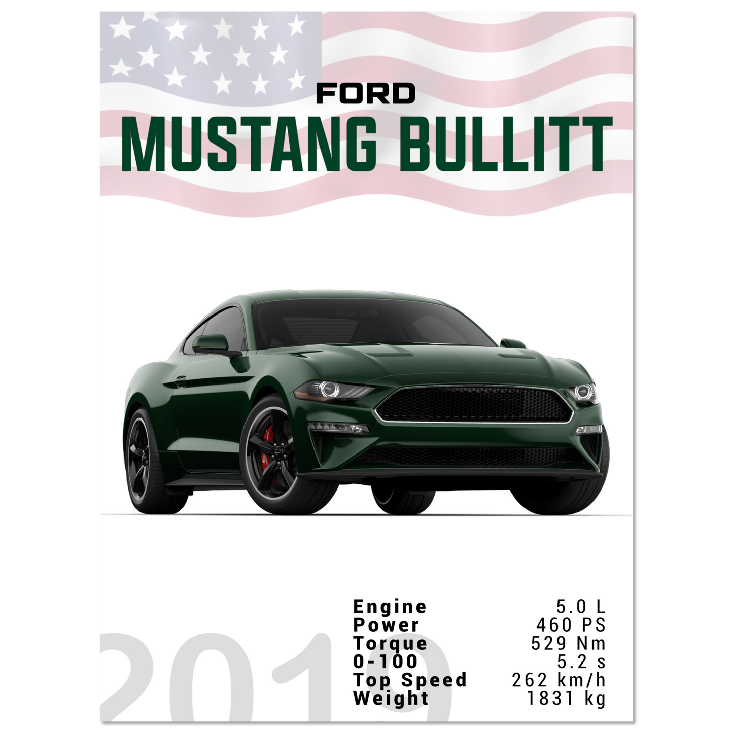 Ford Mustang 2019 Bullitt S550 (MUSTANG13)
