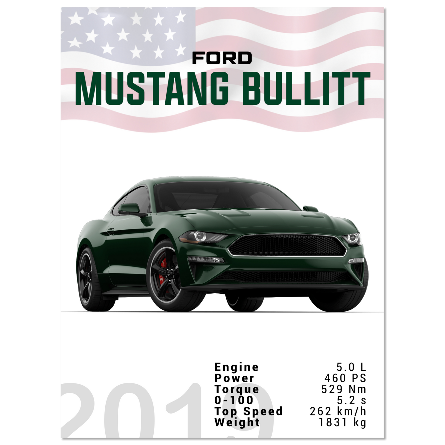 Ford Mustang 2019 Bullitt S550 (MUSTANG13)