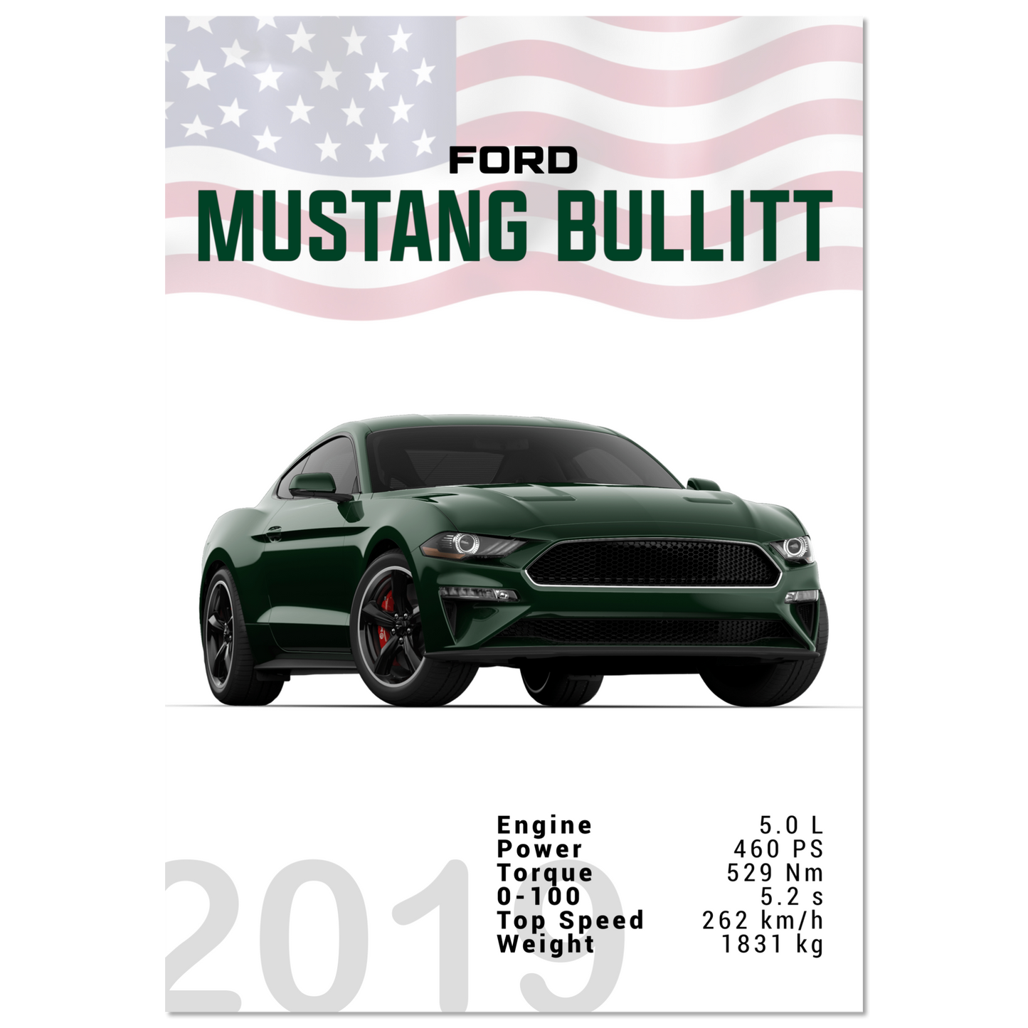 Ford Mustang 2019 Bullitt S550 (MUSTANG13)