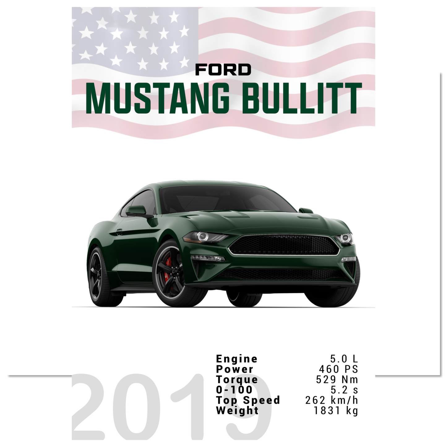 Ford Mustang 2019 Bullitt S550 (MUSTANG13)