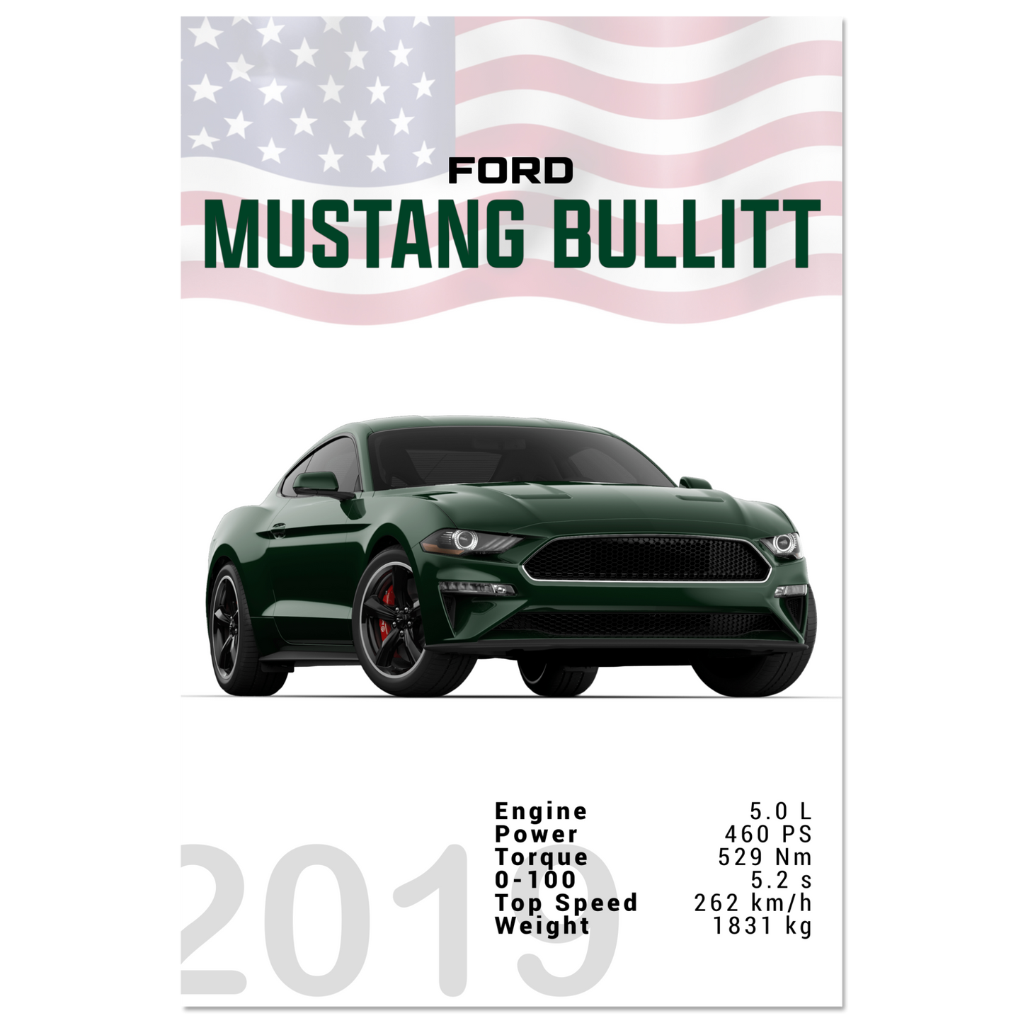 Ford Mustang 2019 Bullitt S550 (MUSTANG13)