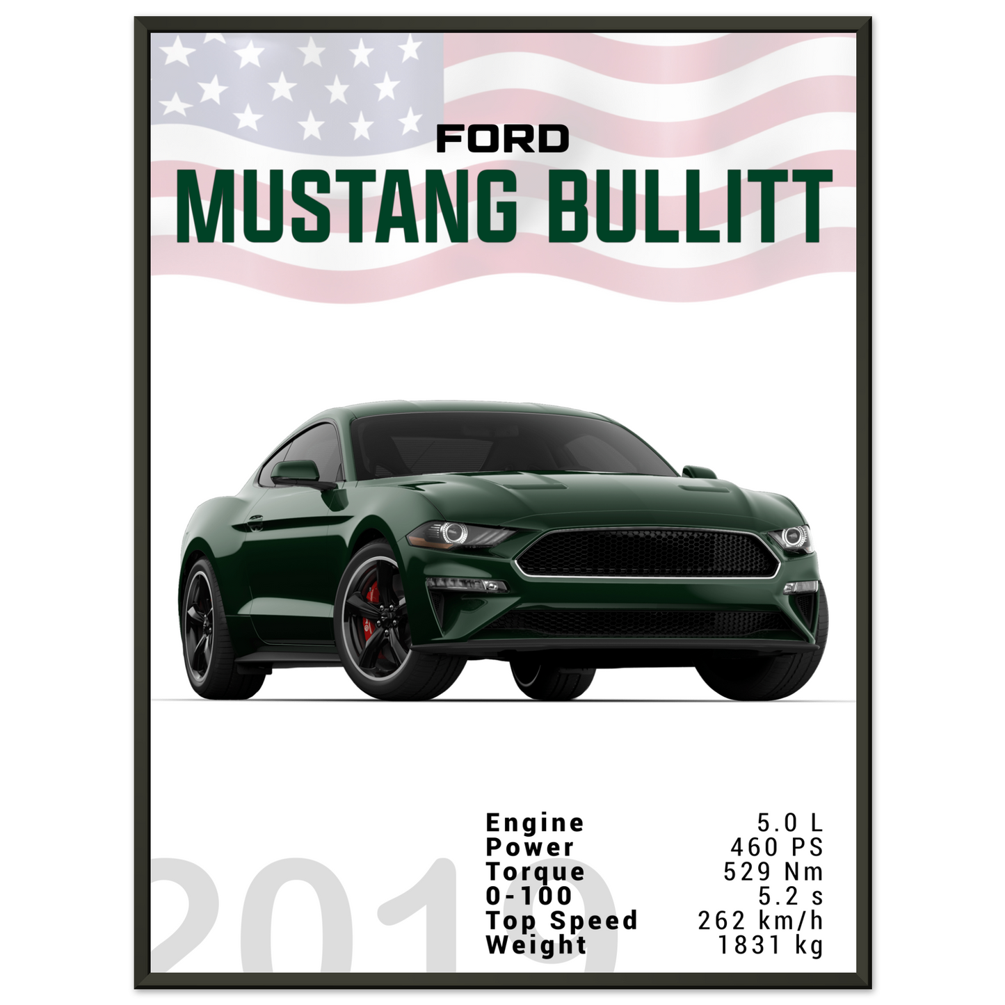 Ford Mustang 2019 Bullitt S550 (MUSTANG13)