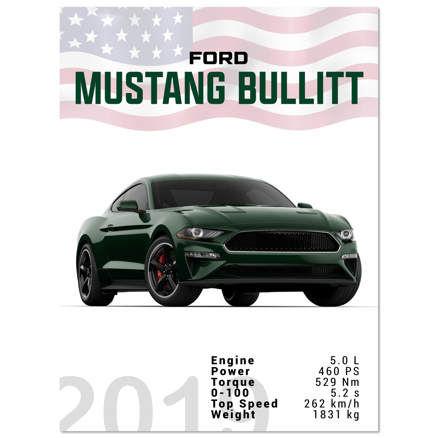 Ford Mustang 2019 Bullitt S550 (MUSTANG13)