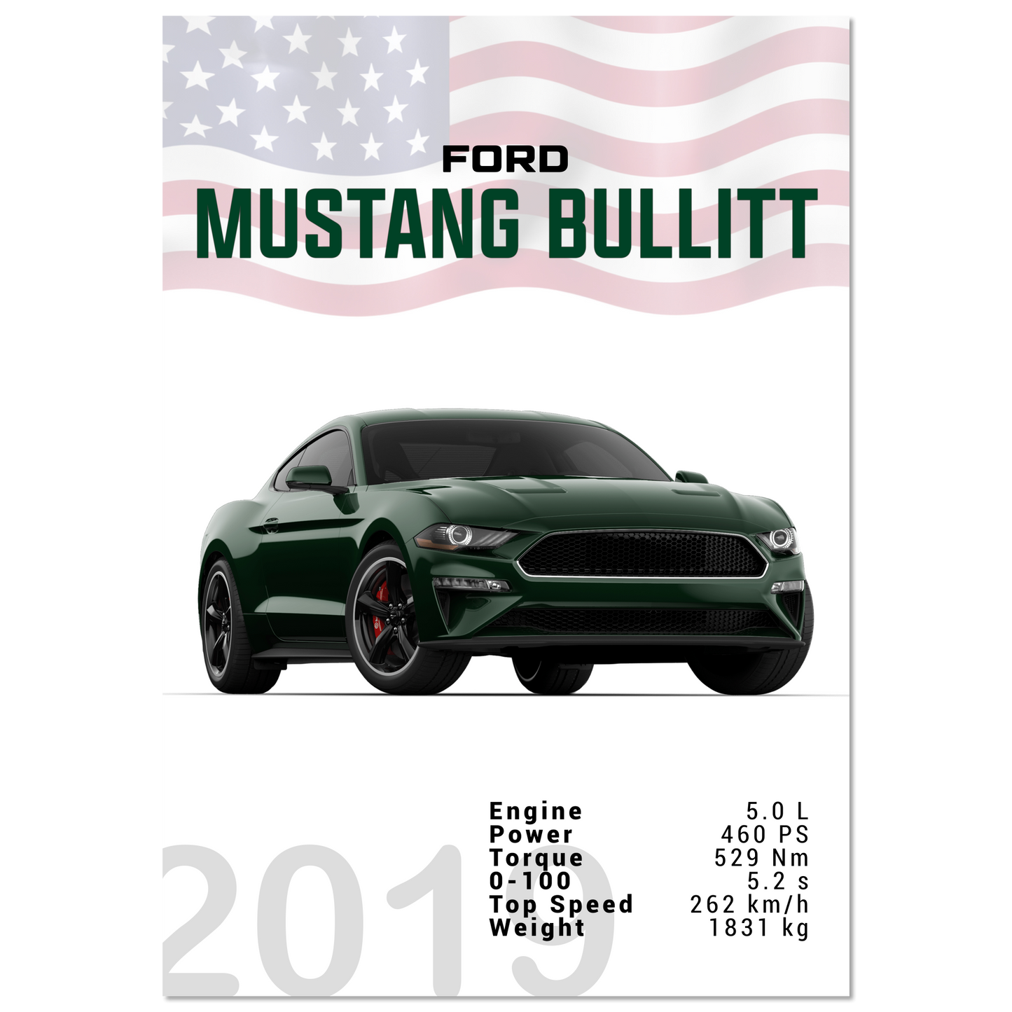 Ford Mustang 2019 Bullitt S550 (MUSTANG13)