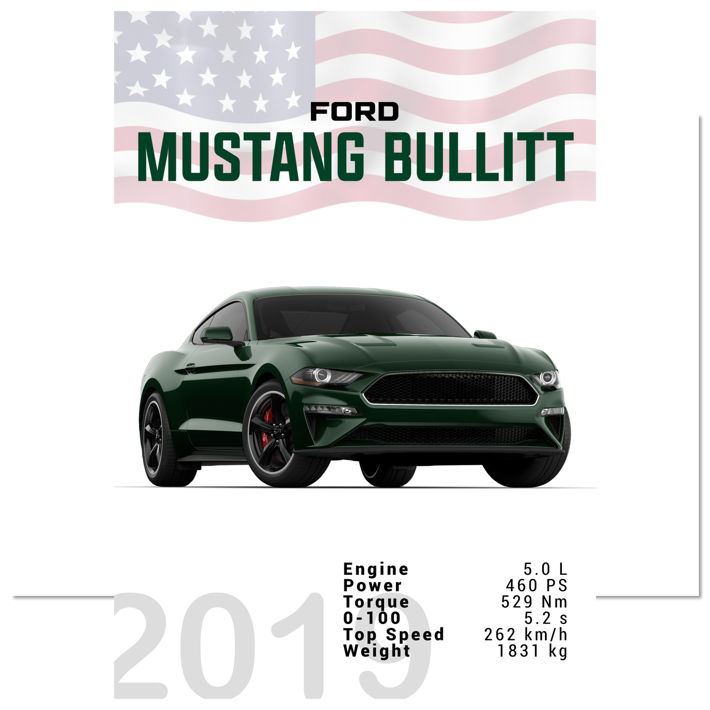 Ford Mustang 2019 Bullitt S550 (MUSTANG13)