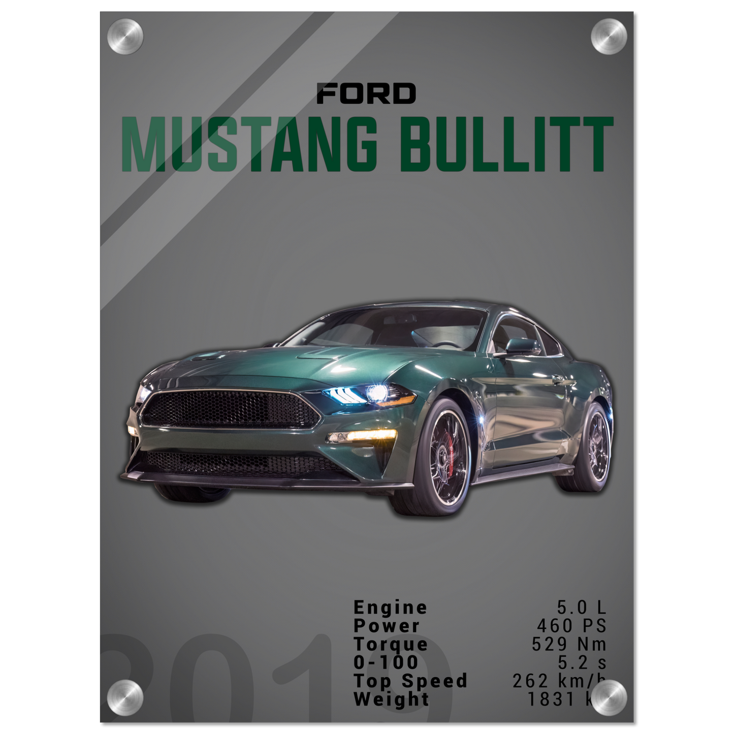Ford Mustang 2019 Bullitt S550 (MUSTANG14D)