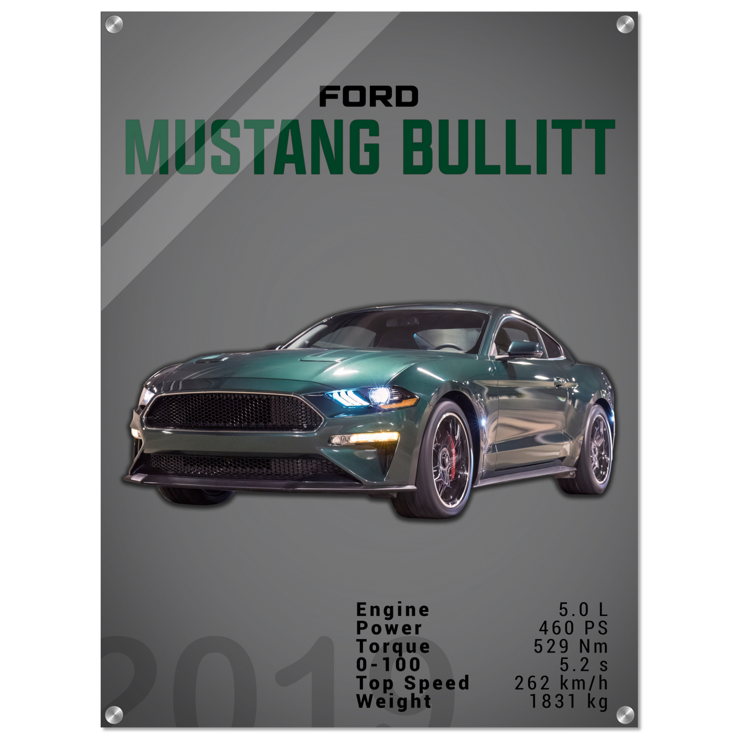 Ford Mustang 2019 Bullitt S550 (MUSTANG14D)