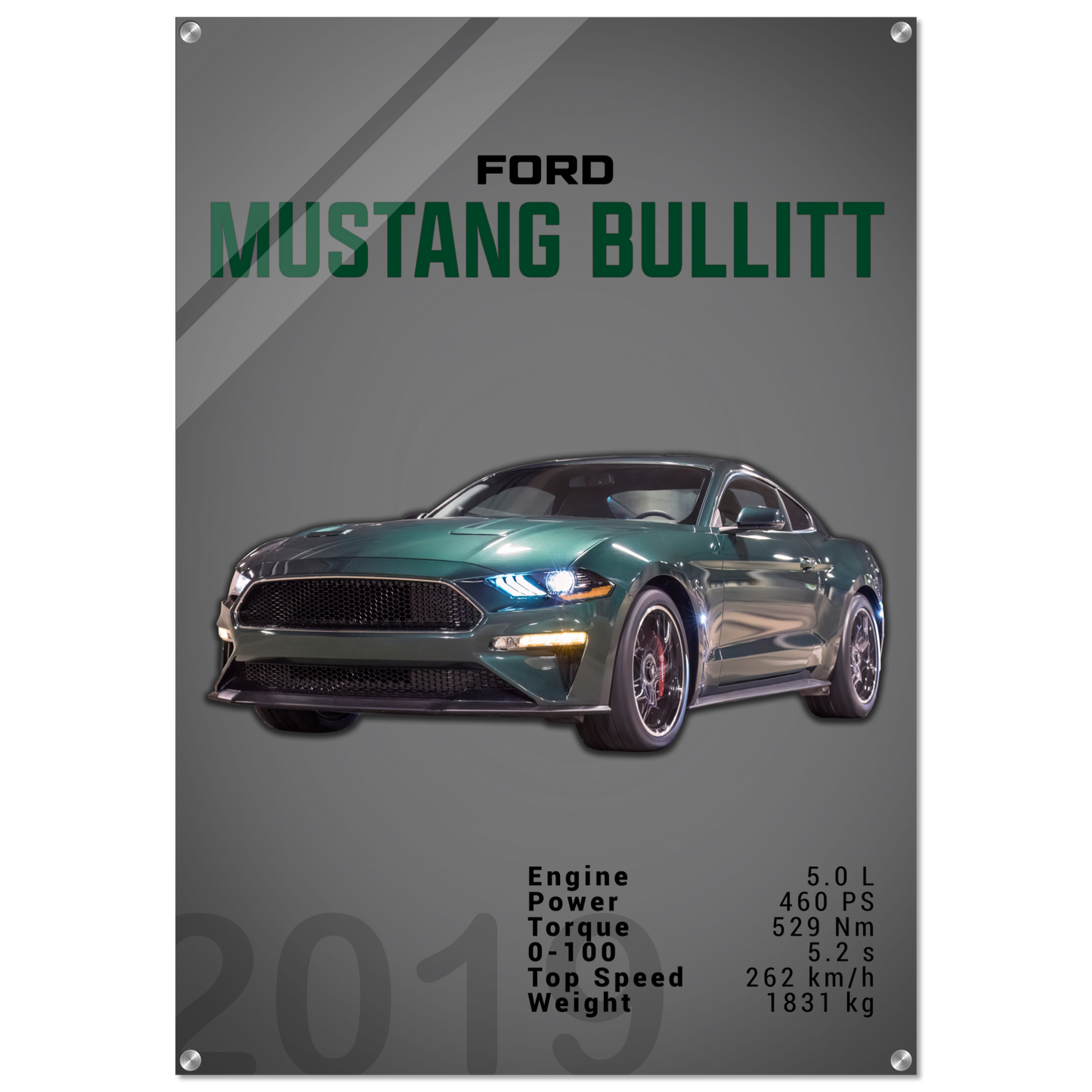 Ford Mustang 2019 Bullitt S550 (MUSTANG14D)