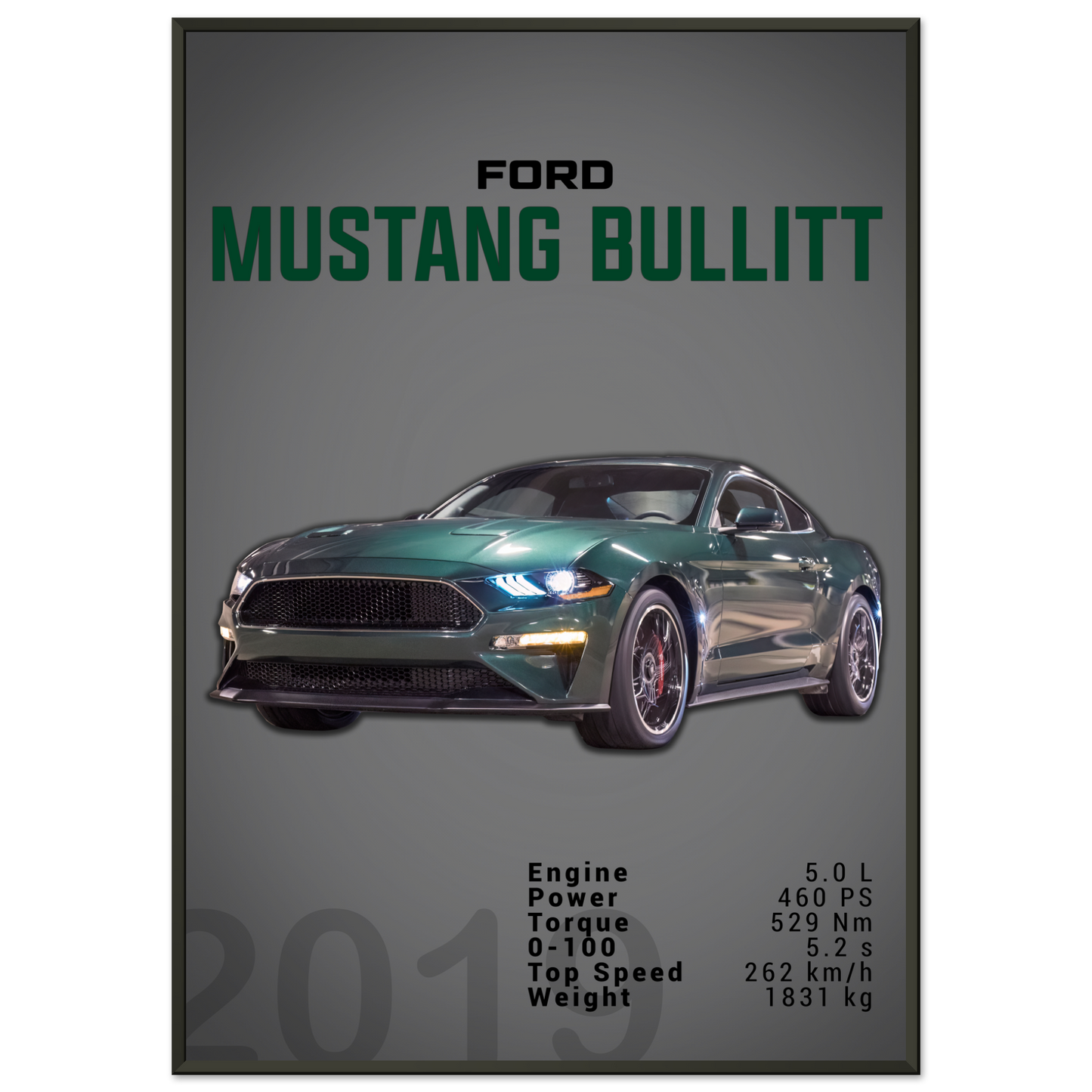 Ford Mustang 2019 Bullitt S550 (MUSTANG14D)