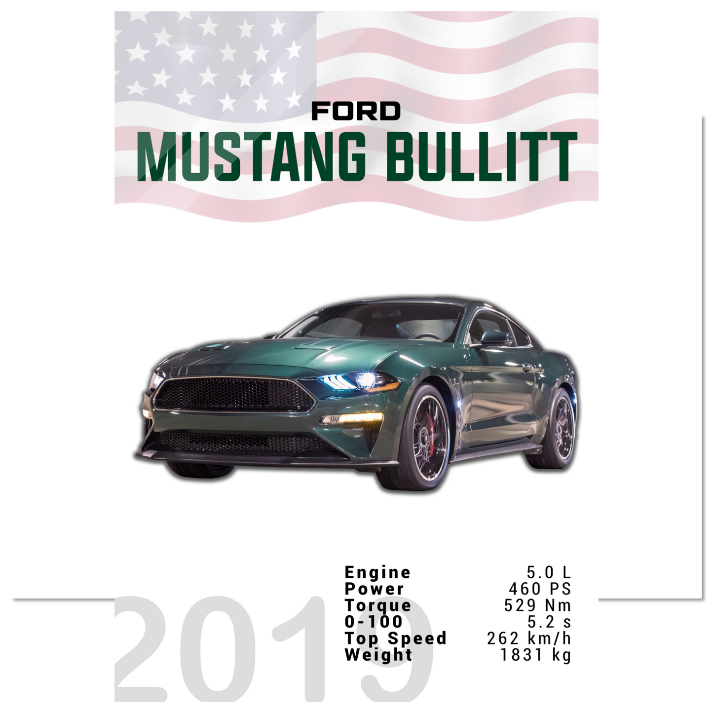 Ford Mustang 2019 Bullitt S550 (MUSTANG14)
