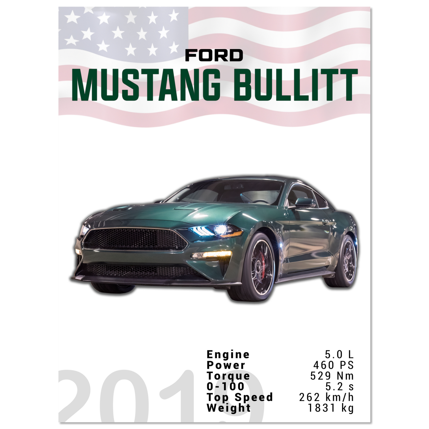 Ford Mustang 2019 Bullitt S550 (MUSTANG14)