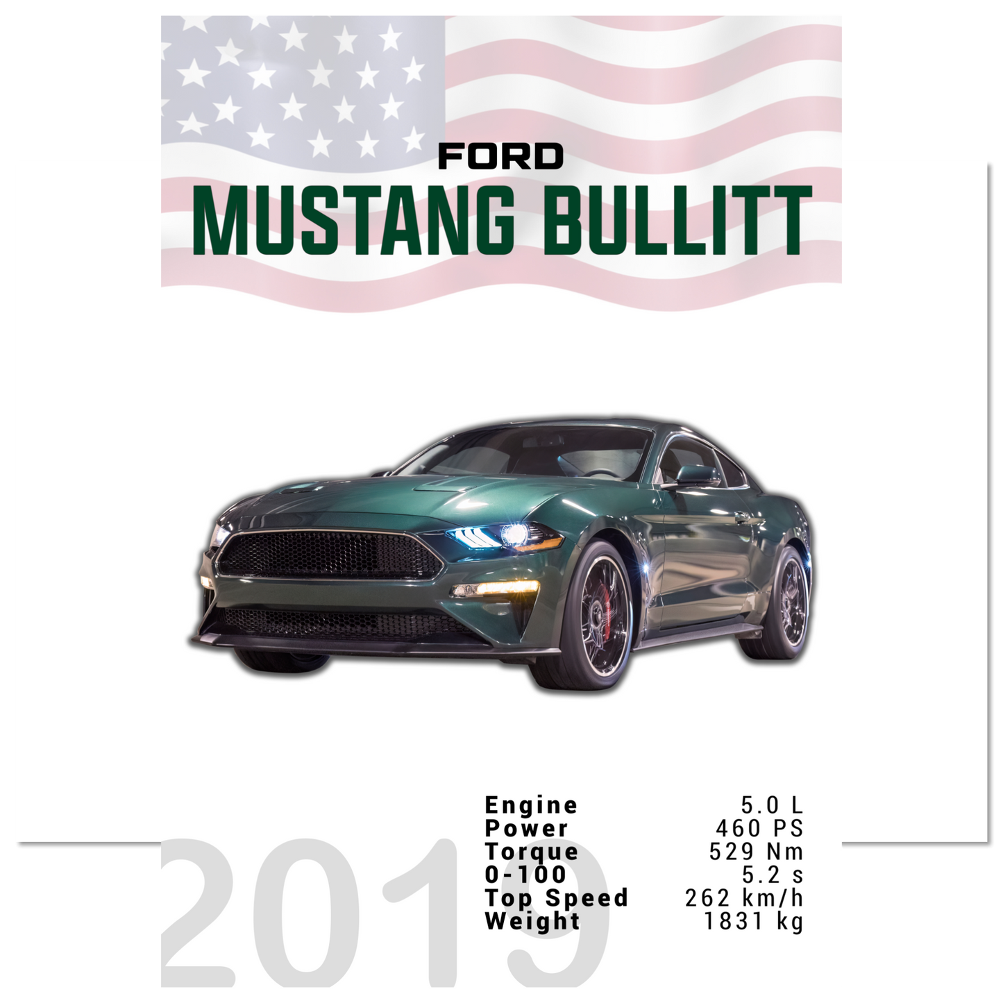 Ford Mustang 2019 Bullitt S550 (MUSTANG14)