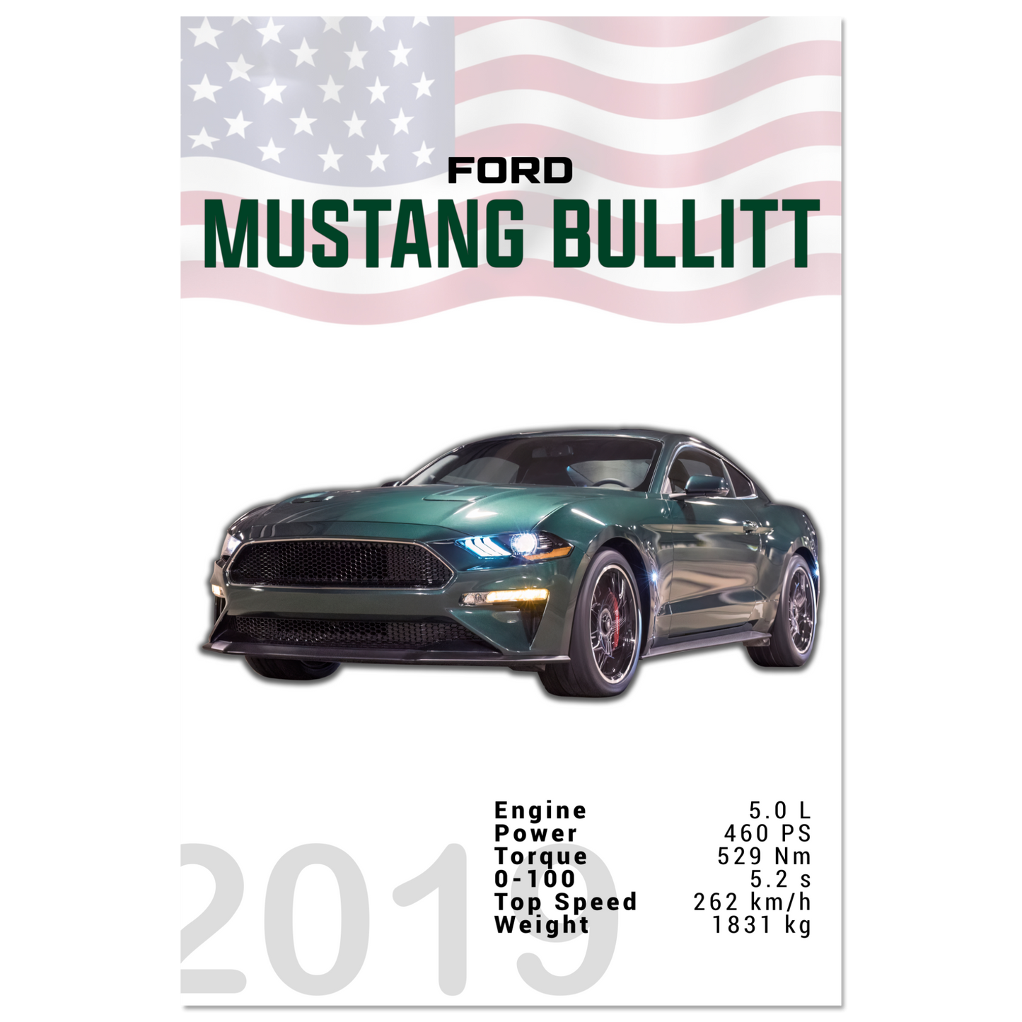 Ford Mustang 2019 Bullitt S550 (MUSTANG14)