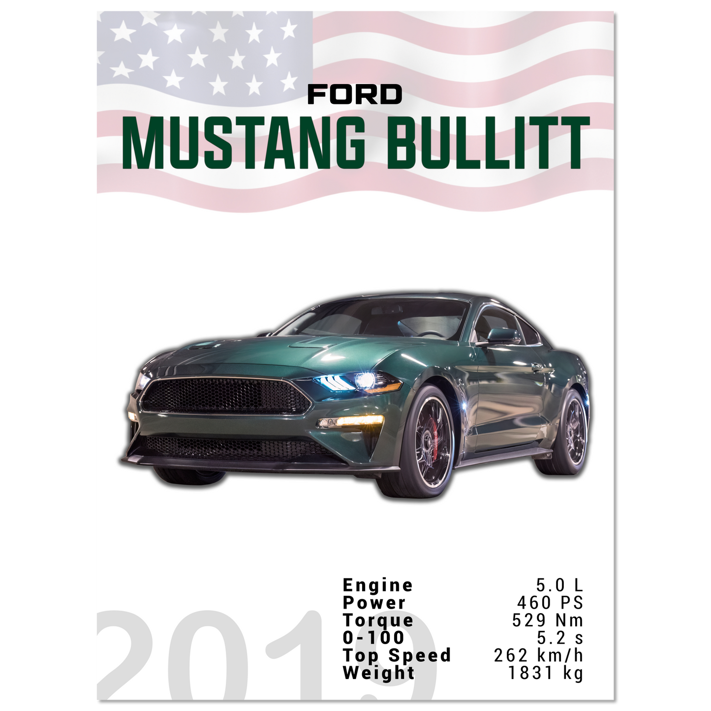 Ford Mustang 2019 Bullitt S550 (MUSTANG14)
