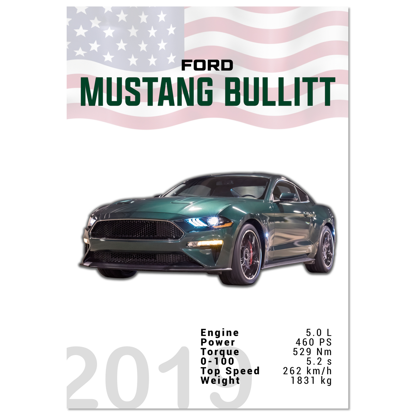 Ford Mustang 2019 Bullitt S550 (MUSTANG14)