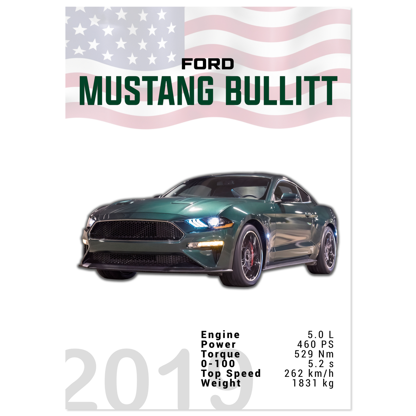 Ford Mustang 2019 Bullitt S550 (MUSTANG14)