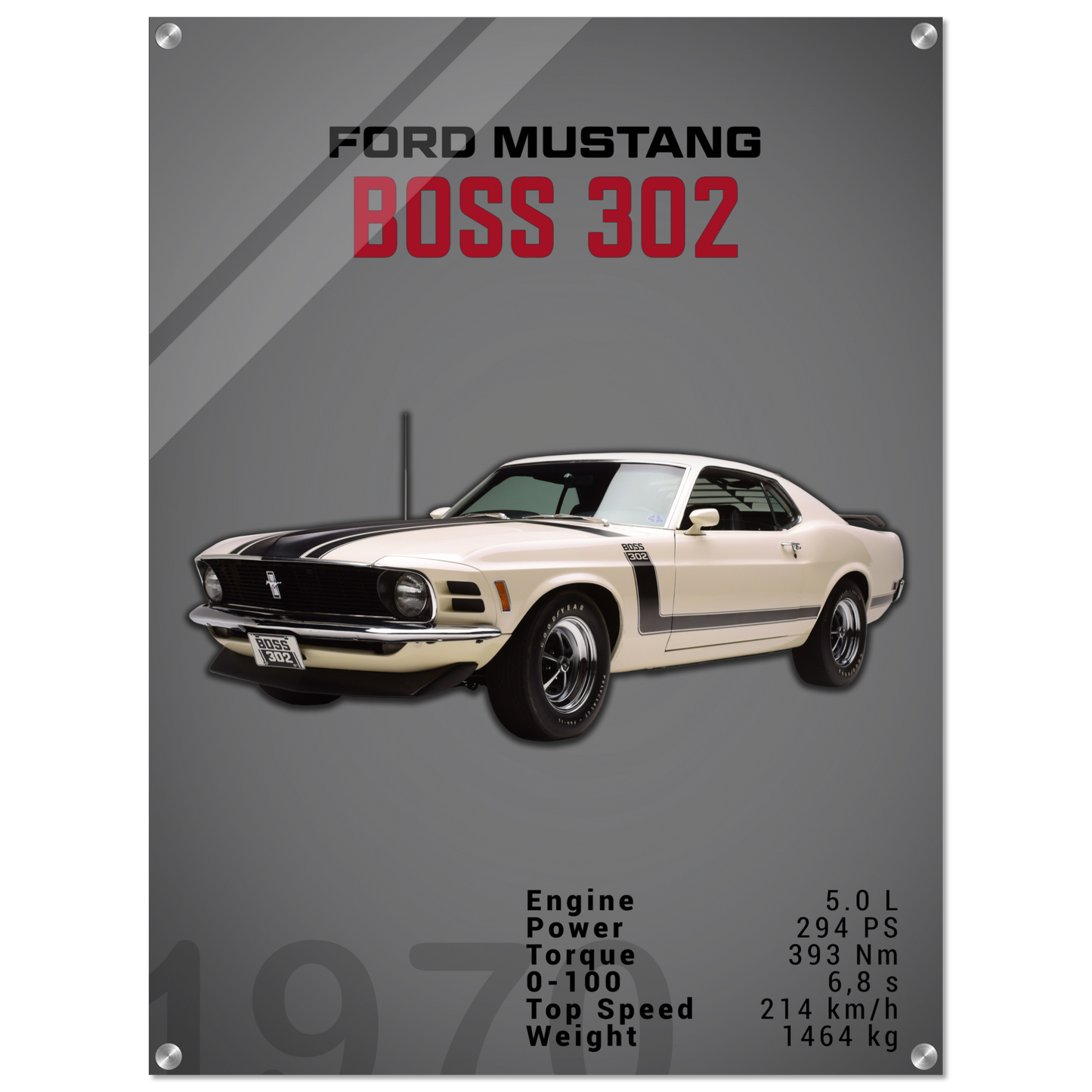 Ford Mustang 1970 Boss 302 (MUSTANG16D)