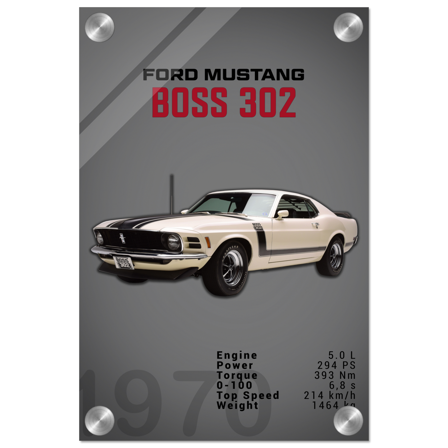Ford Mustang 1970 Boss 302 (MUSTANG16D)
