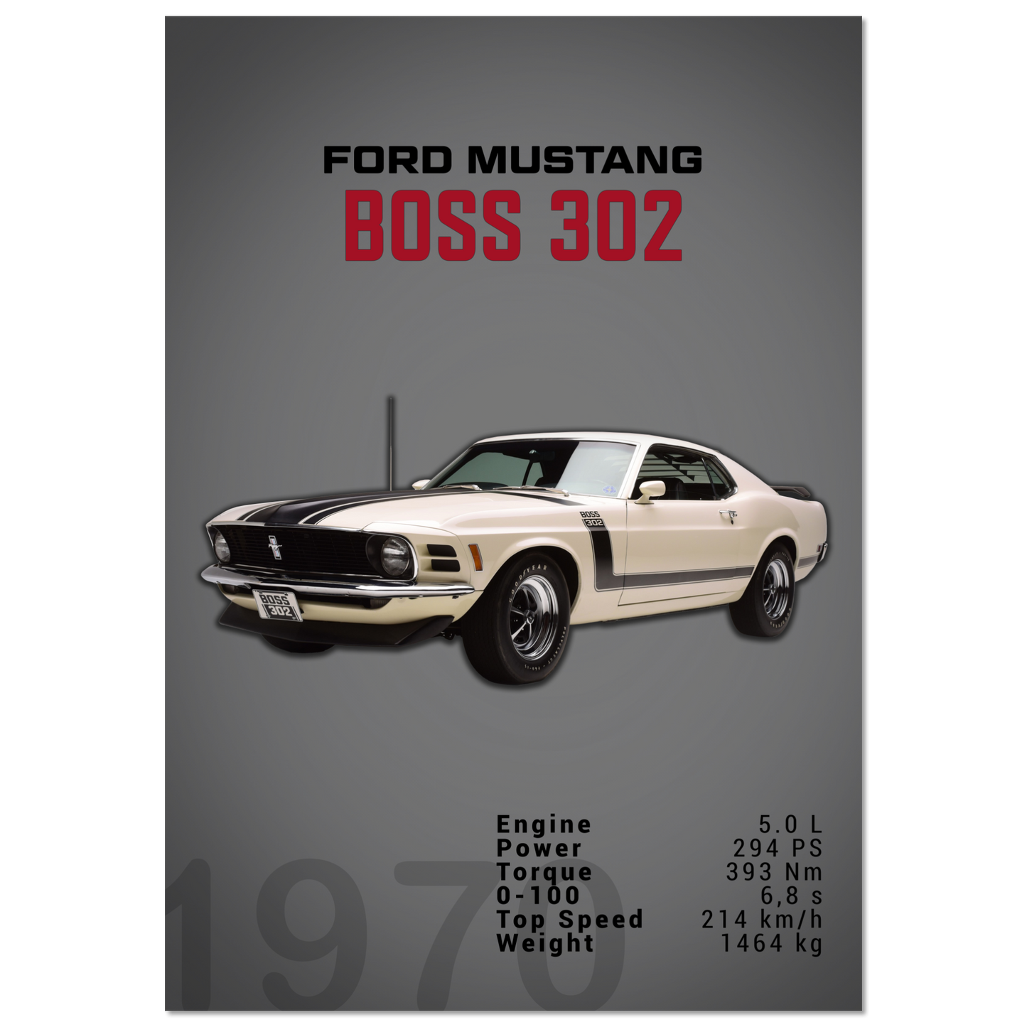 Ford Mustang 1970 Boss 302 (MUSTANG16D)