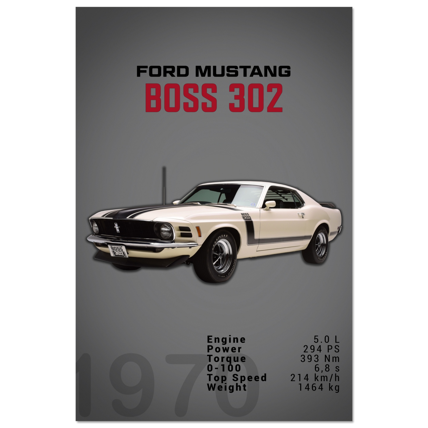 Ford Mustang 1970 Boss 302 (MUSTANG16D)