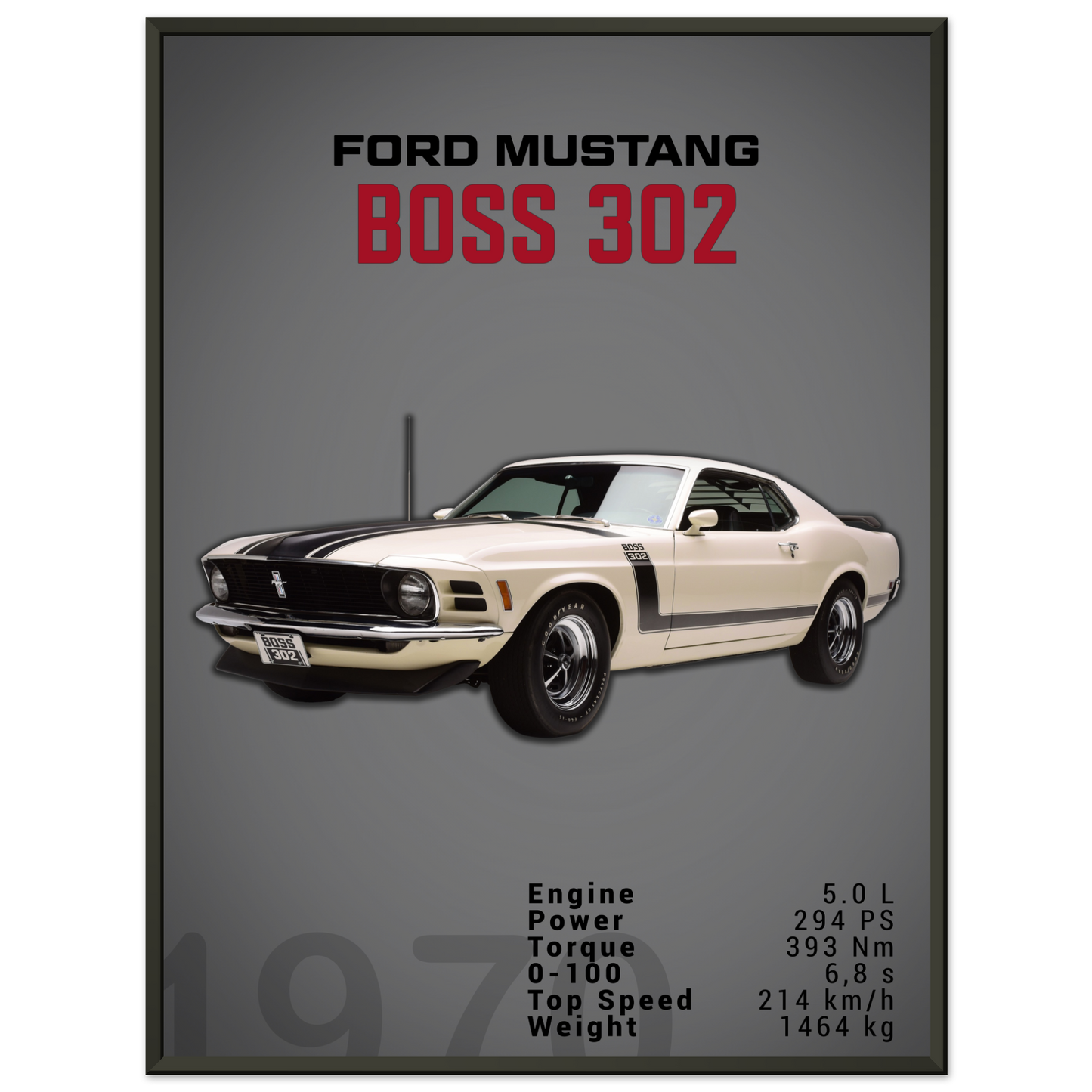 Ford Mustang 1970 Boss 302 (MUSTANG16D)