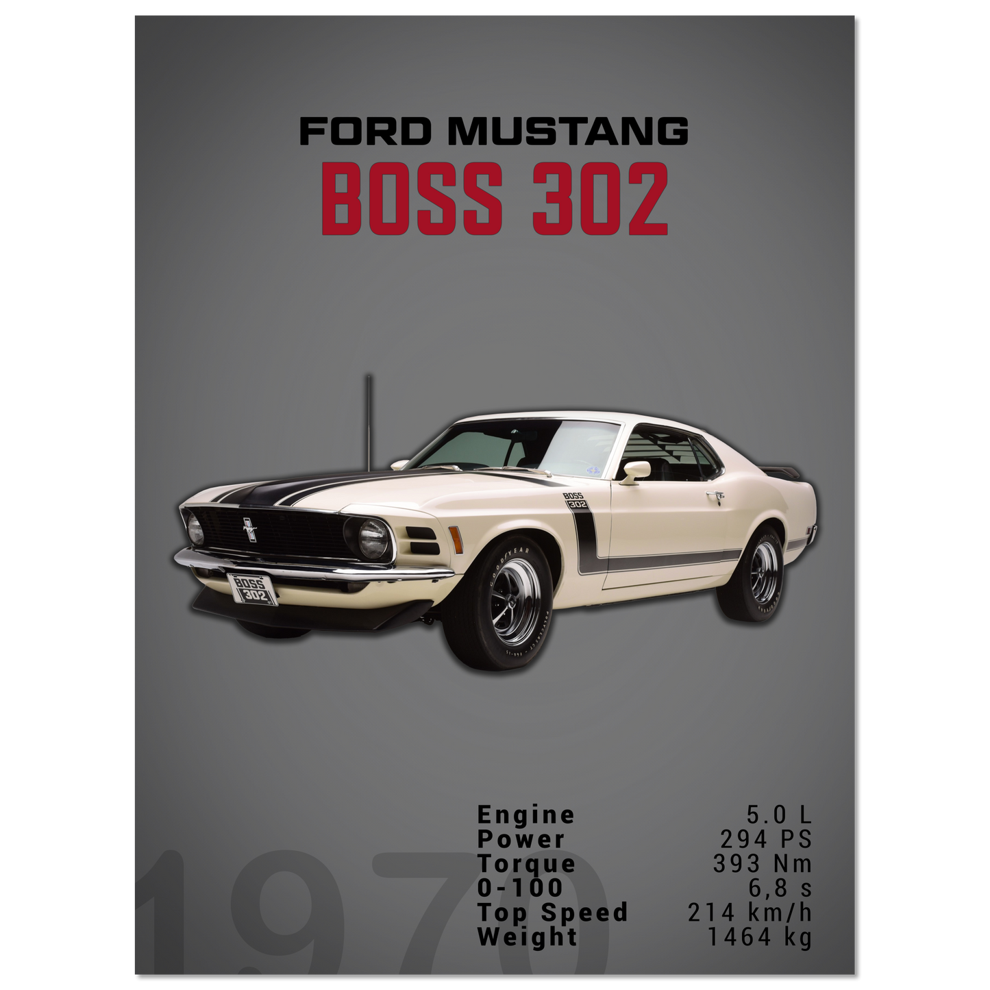 Ford Mustang 1970 Boss 302 (MUSTANG16D)