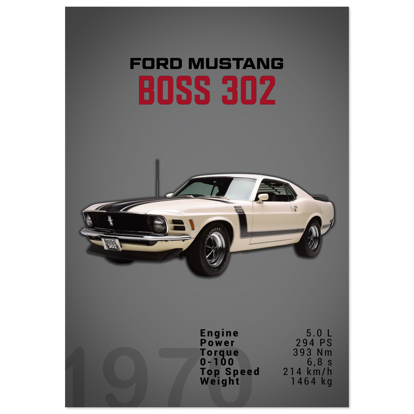 Ford Mustang 1970 Boss 302 (MUSTANG16D)