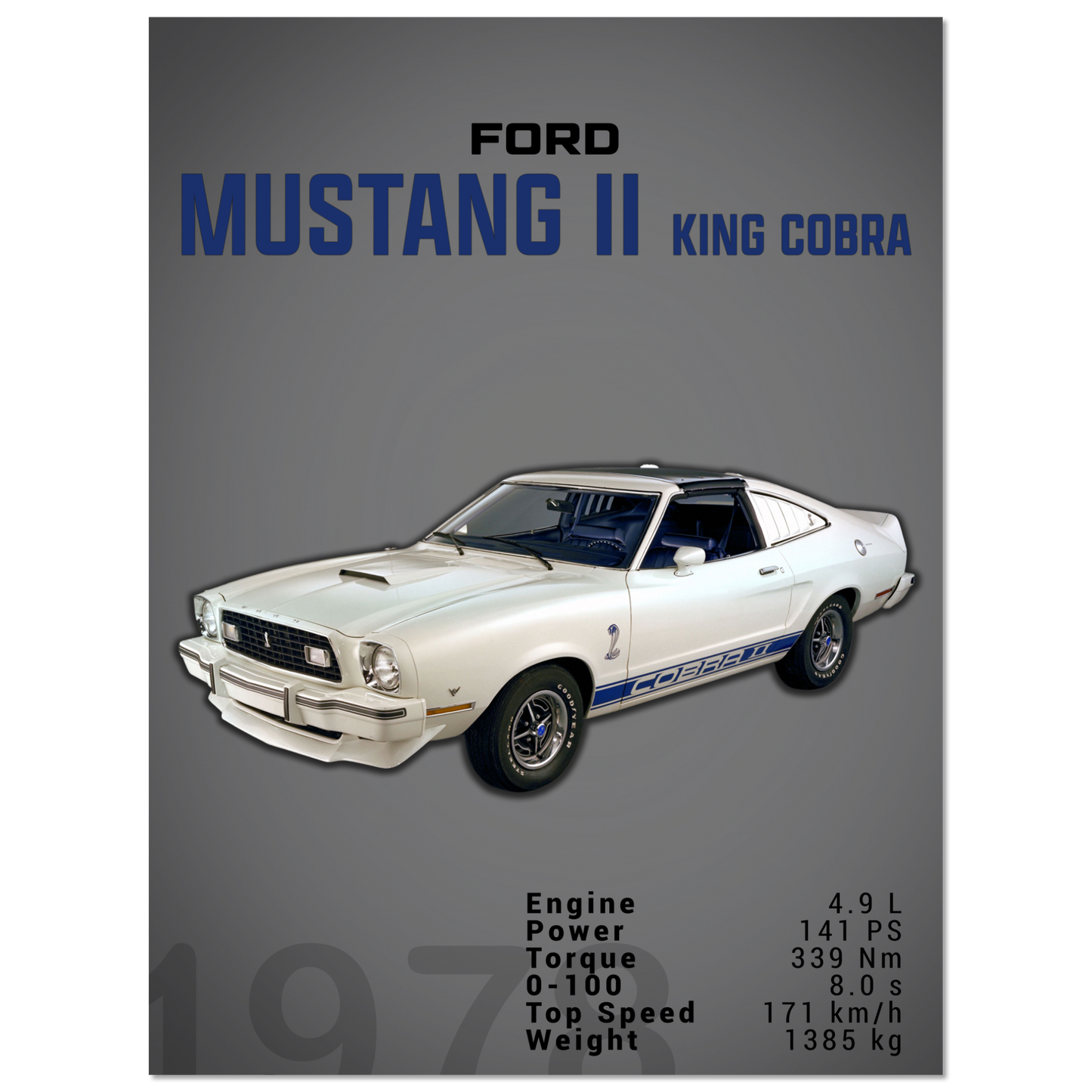 Ford Mustang 1978 II King Cobra (MUSTANG17D)
