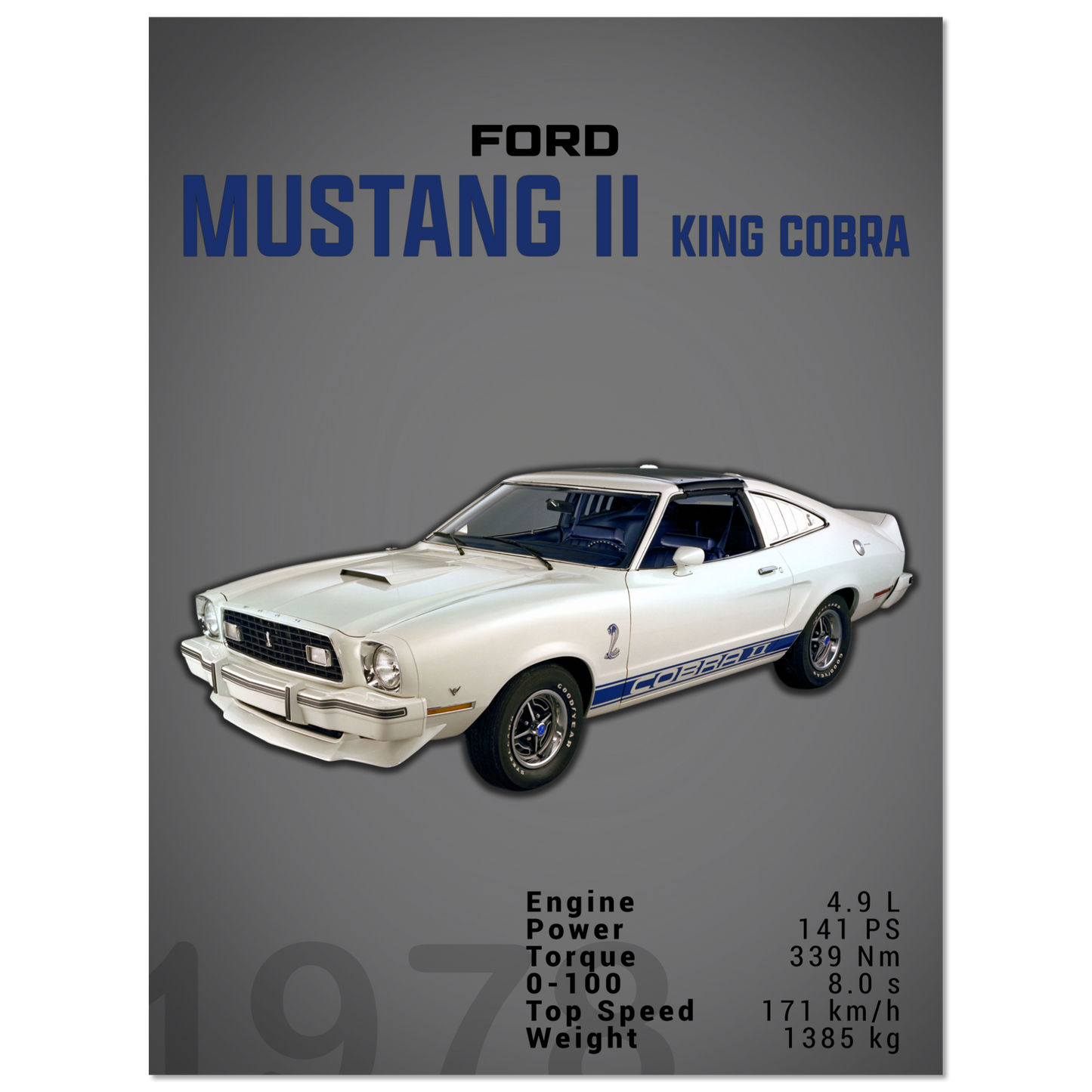 Ford Mustang 1978 II King Cobra (MUSTANG17D)