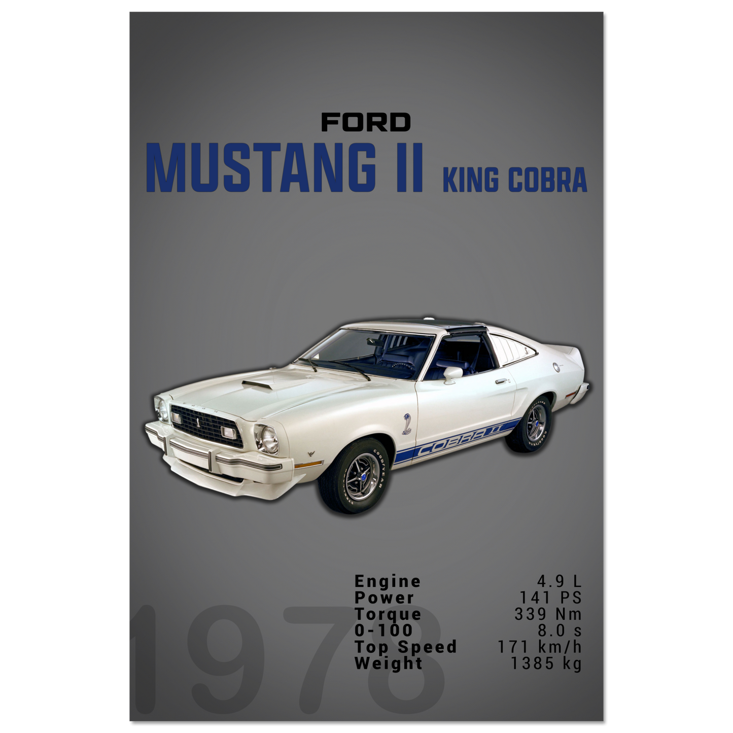 Ford Mustang 1978 II King Cobra (MUSTANG17D)