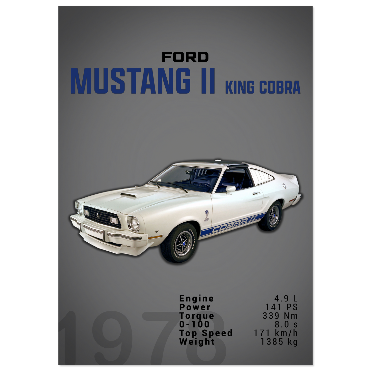 Ford Mustang 1978 II King Cobra (MUSTANG17D)