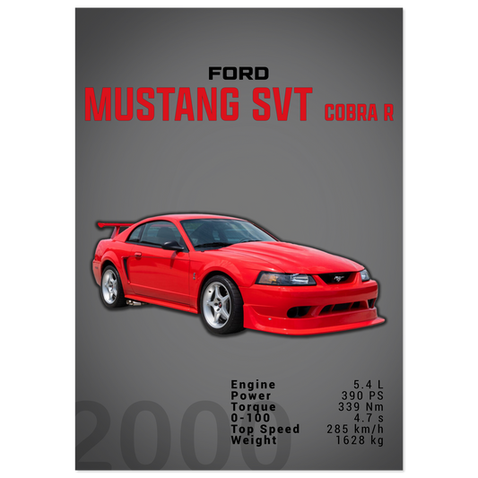 Ford Mustang 2000 SVT Cobra R (MUSTANG19D)