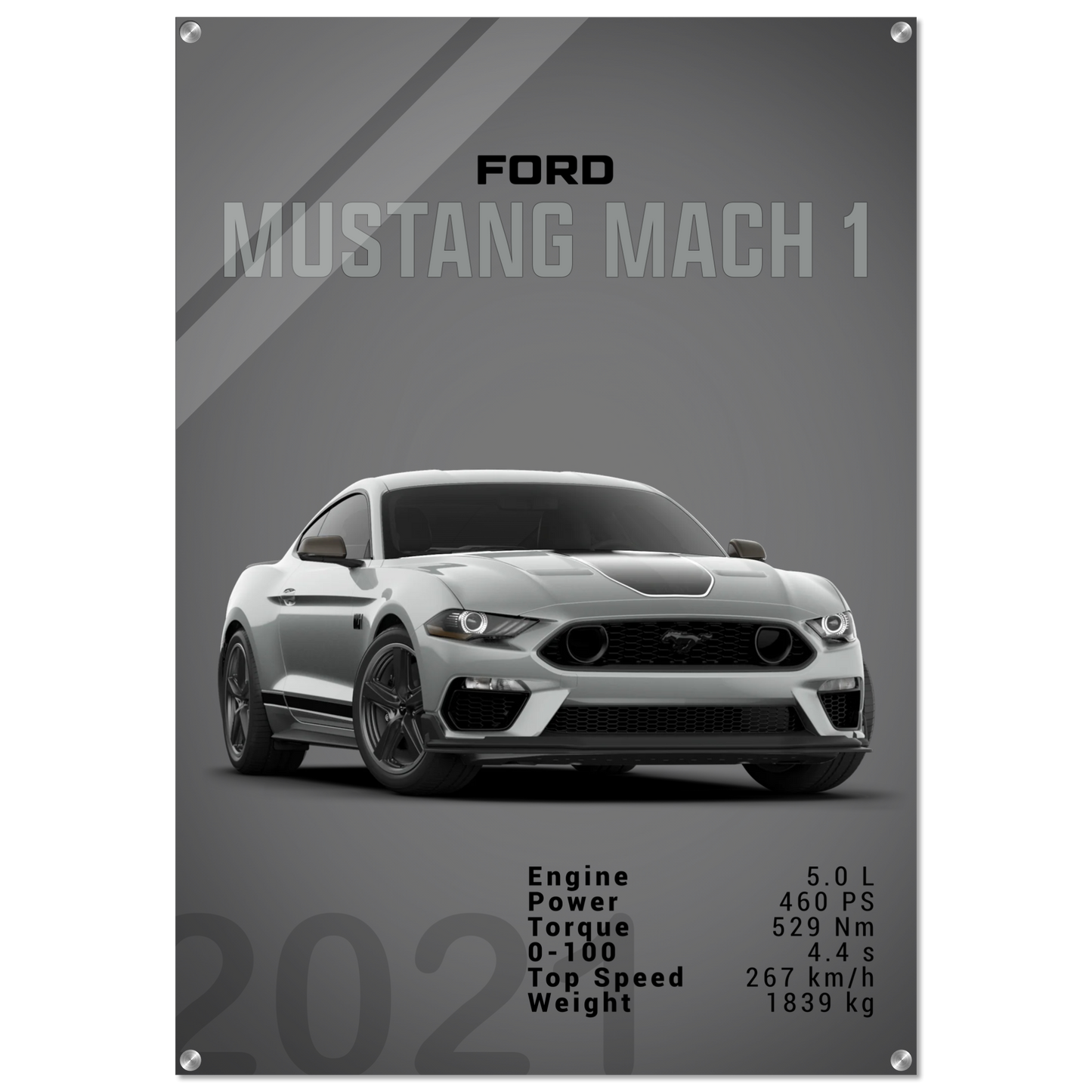 Ford Mustang 2021 S550 Mach1 (MUSTANG20D)