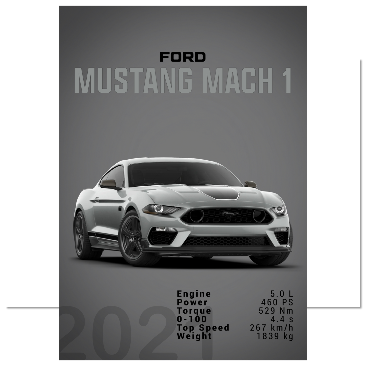 Ford Mustang 2021 S550 Mach1 (MUSTANG20D)