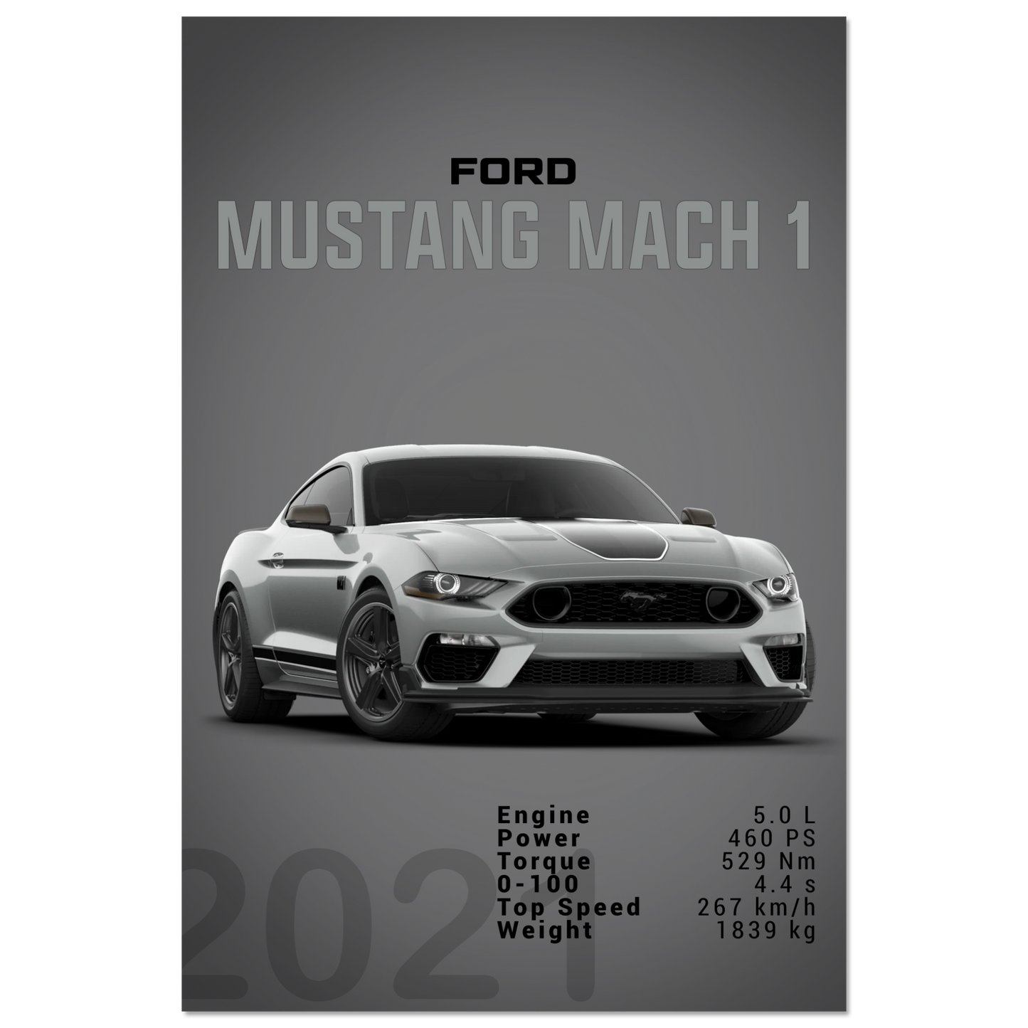 Ford Mustang 2021 S550 Mach1 (MUSTANG20D)