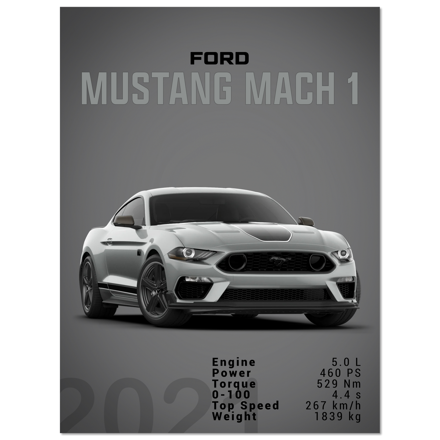 Ford Mustang 2021 S550 Mach1 (MUSTANG20D)