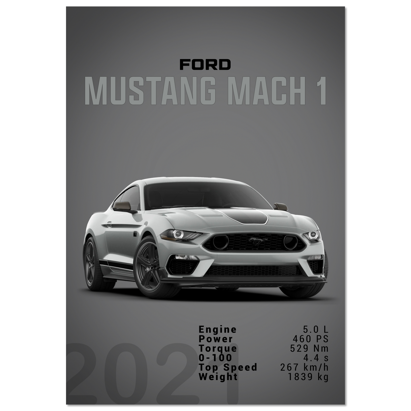 Ford Mustang 2021 S550 Mach1 (MUSTANG20D)