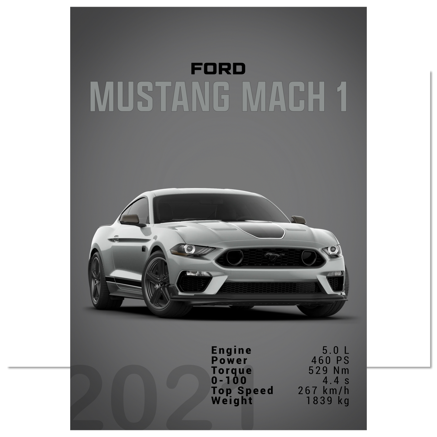 Ford Mustang 2021 S550 Mach1 (MUSTANG20D)