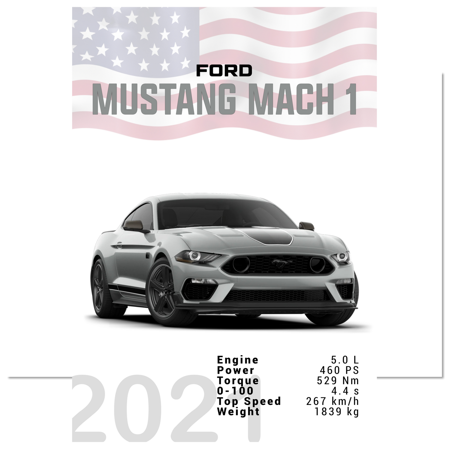 Ford Mustang 2021 S550 Mach1 (MUSTANG20)