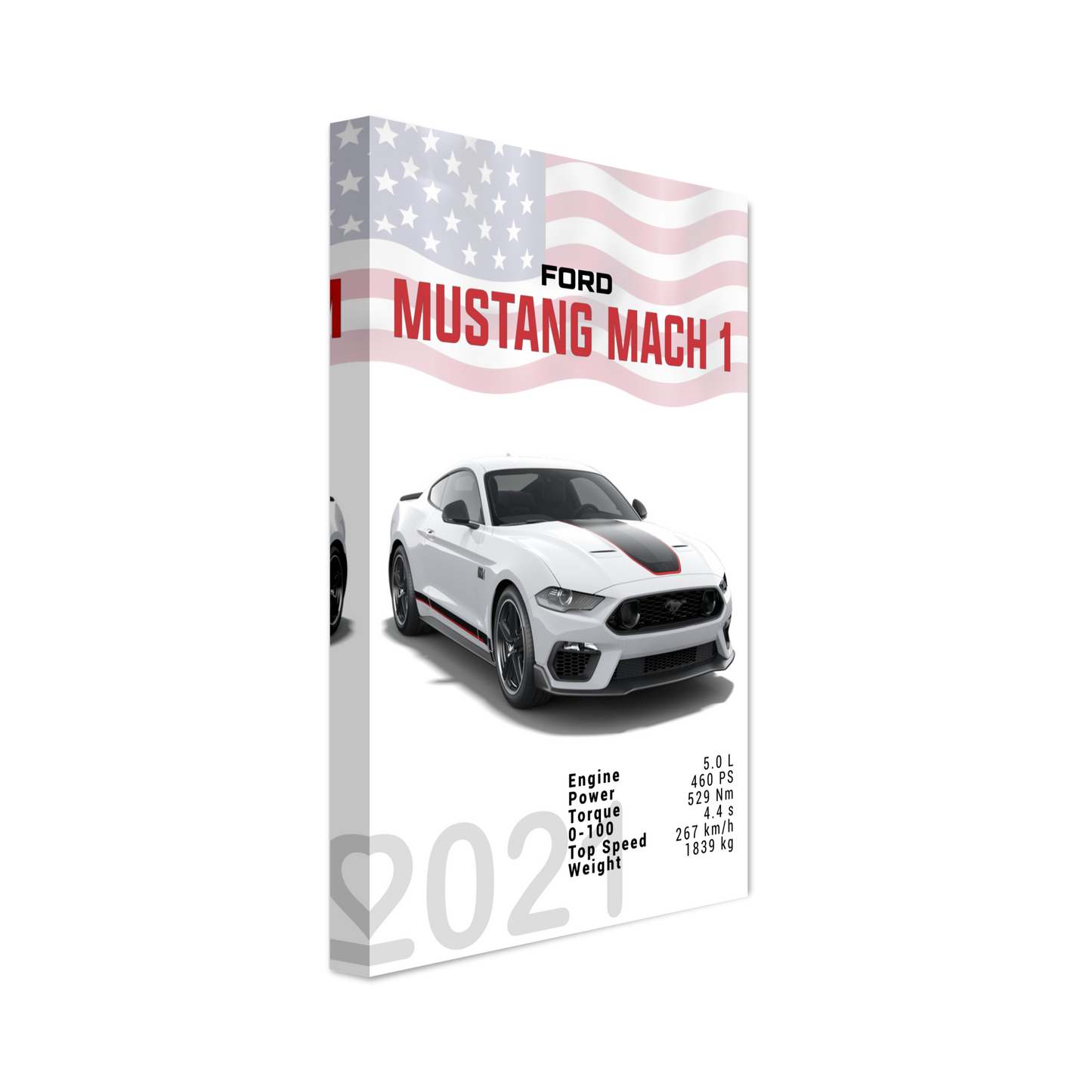 Ford Mustang 2021 S550 Mach 1 weiß (MUSTANG20)