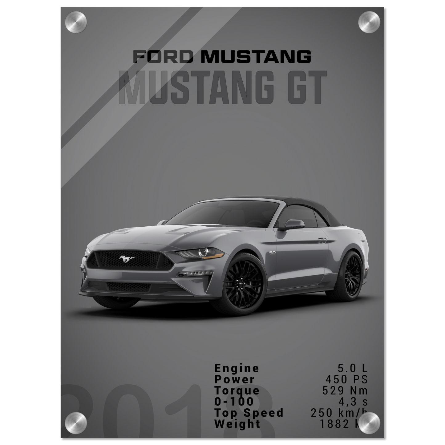 Ford Mustang 2018 Convertible (MUSTANG26D)