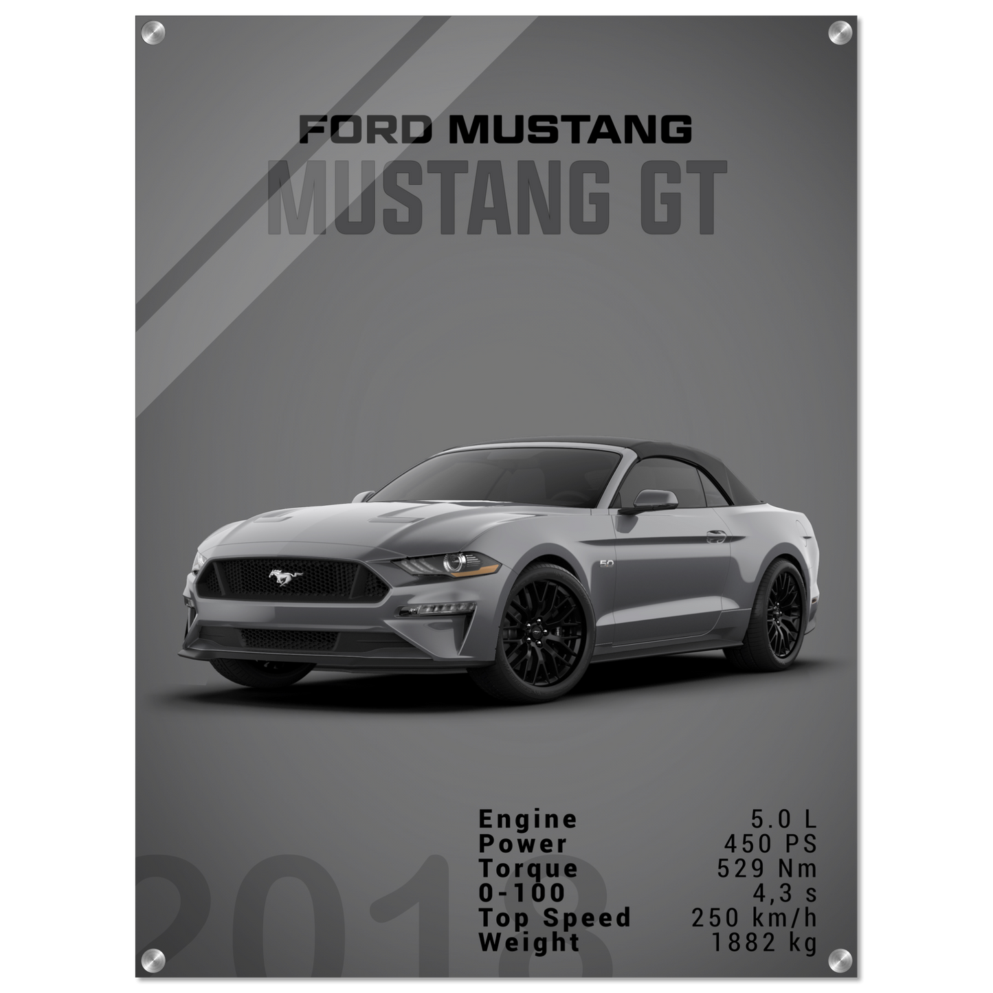 Ford Mustang 2018 Convertible (MUSTANG26D)